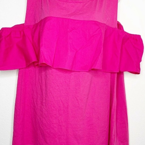 Lane Bryant Cold Shoulder Blouse Tank Top Hot Pink - Picture 2 of 4